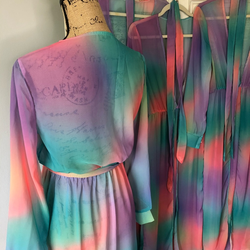 Multicolor Kaftan Coverup NEW - Picture 9 of 16
